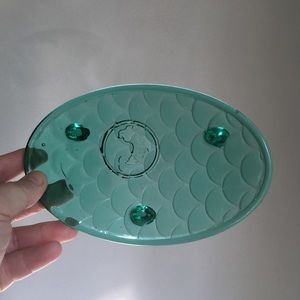 Teal soap dish my Anthropologie